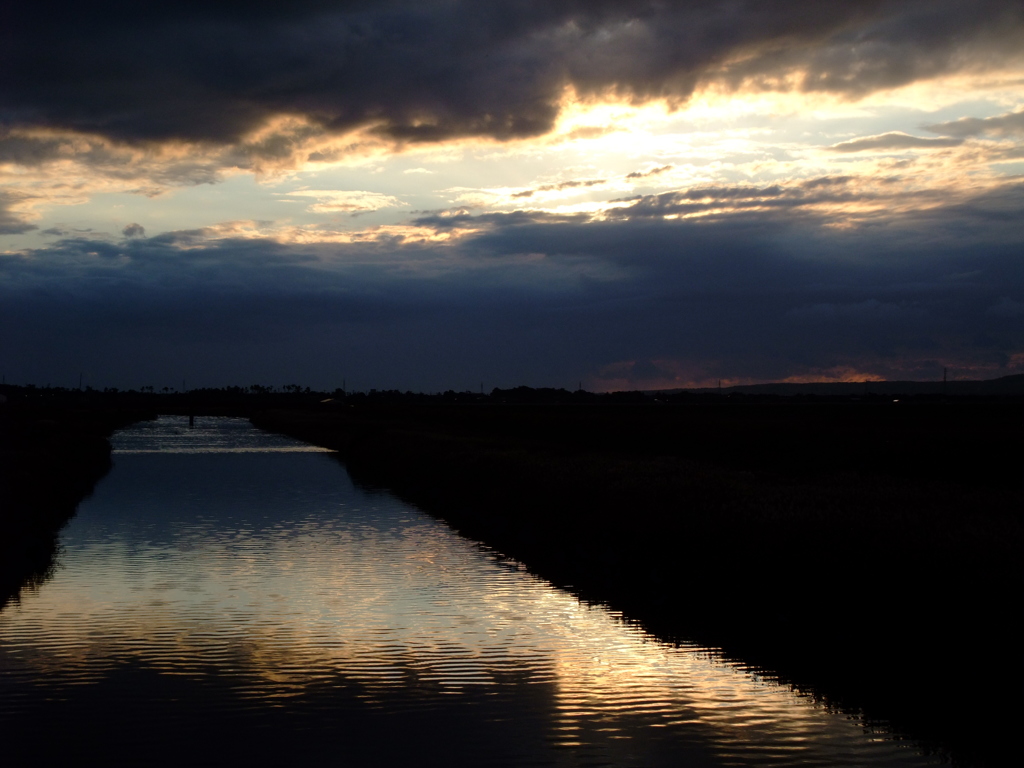 国仲平野の夕焼け２