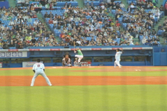 ヤクルト山田選手の踏み込む瞬間