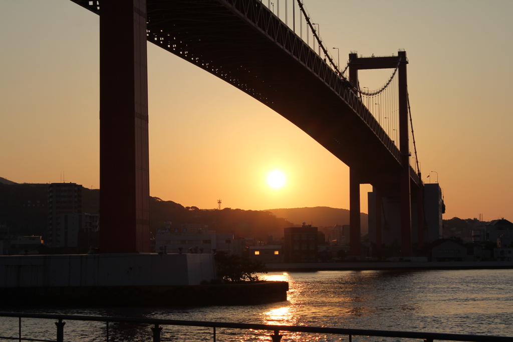 若戸大橋夕景