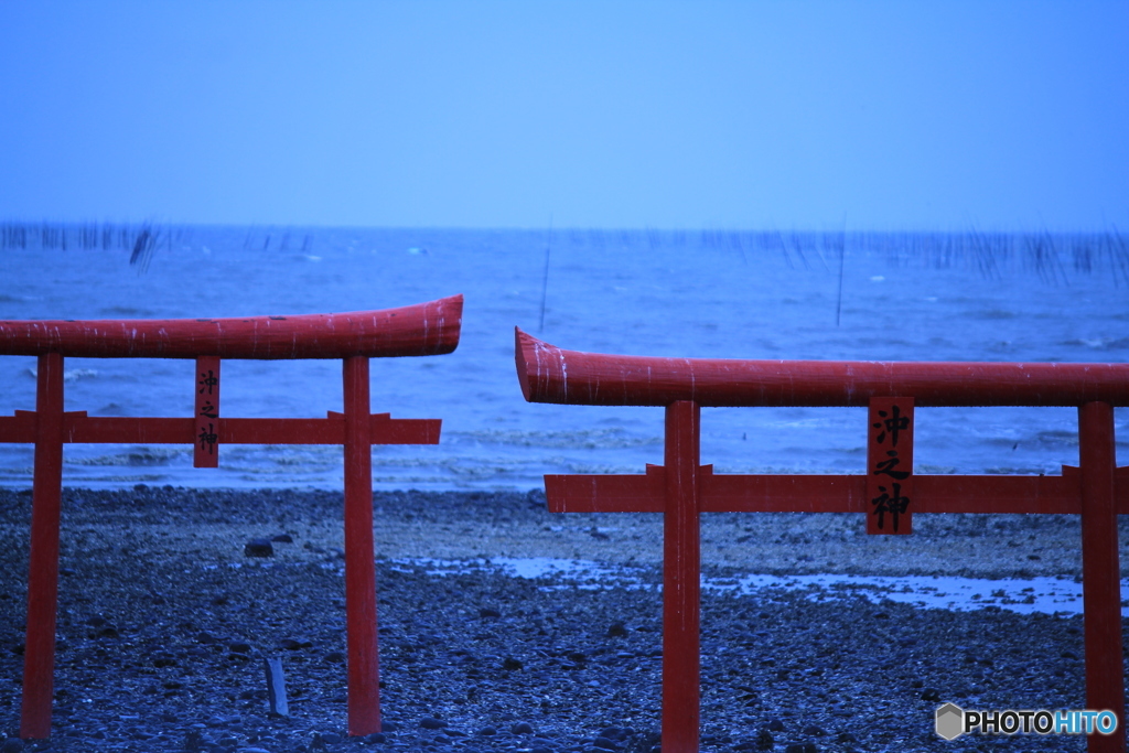 大魚神社　海中鳥居