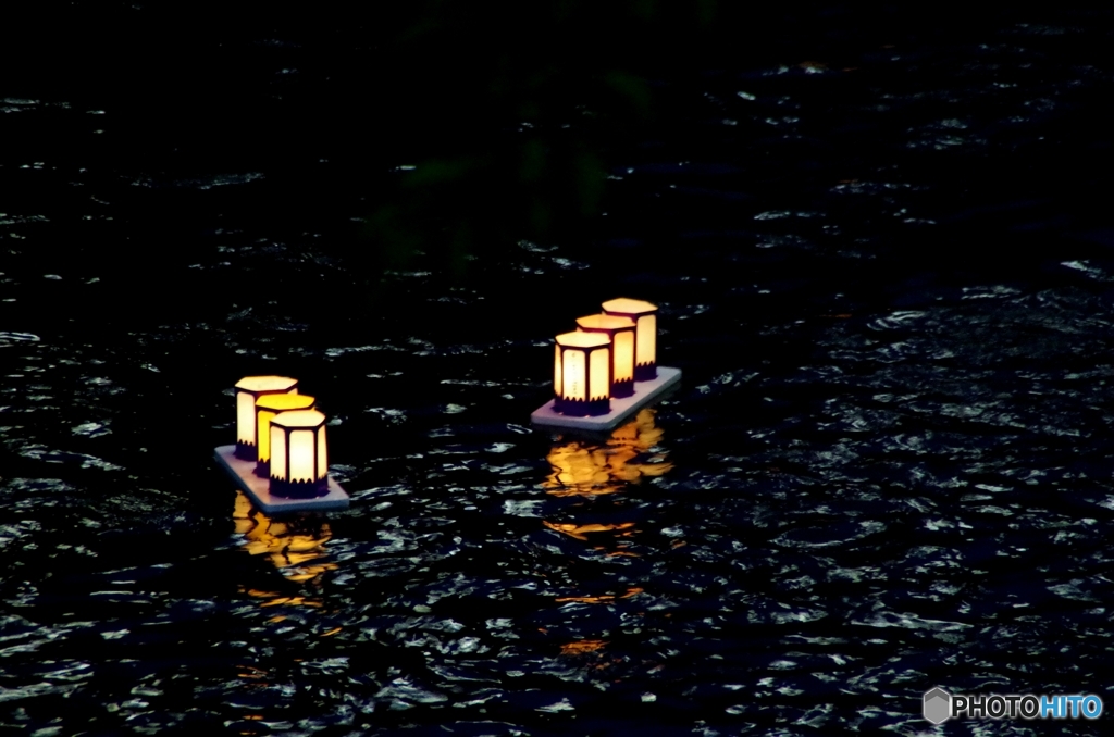 灯篭流し 夏祭り②