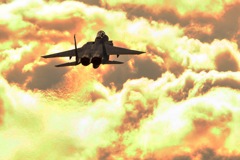 F15Jと積乱雲