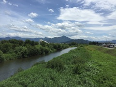 夏の日野川 in 鯖江