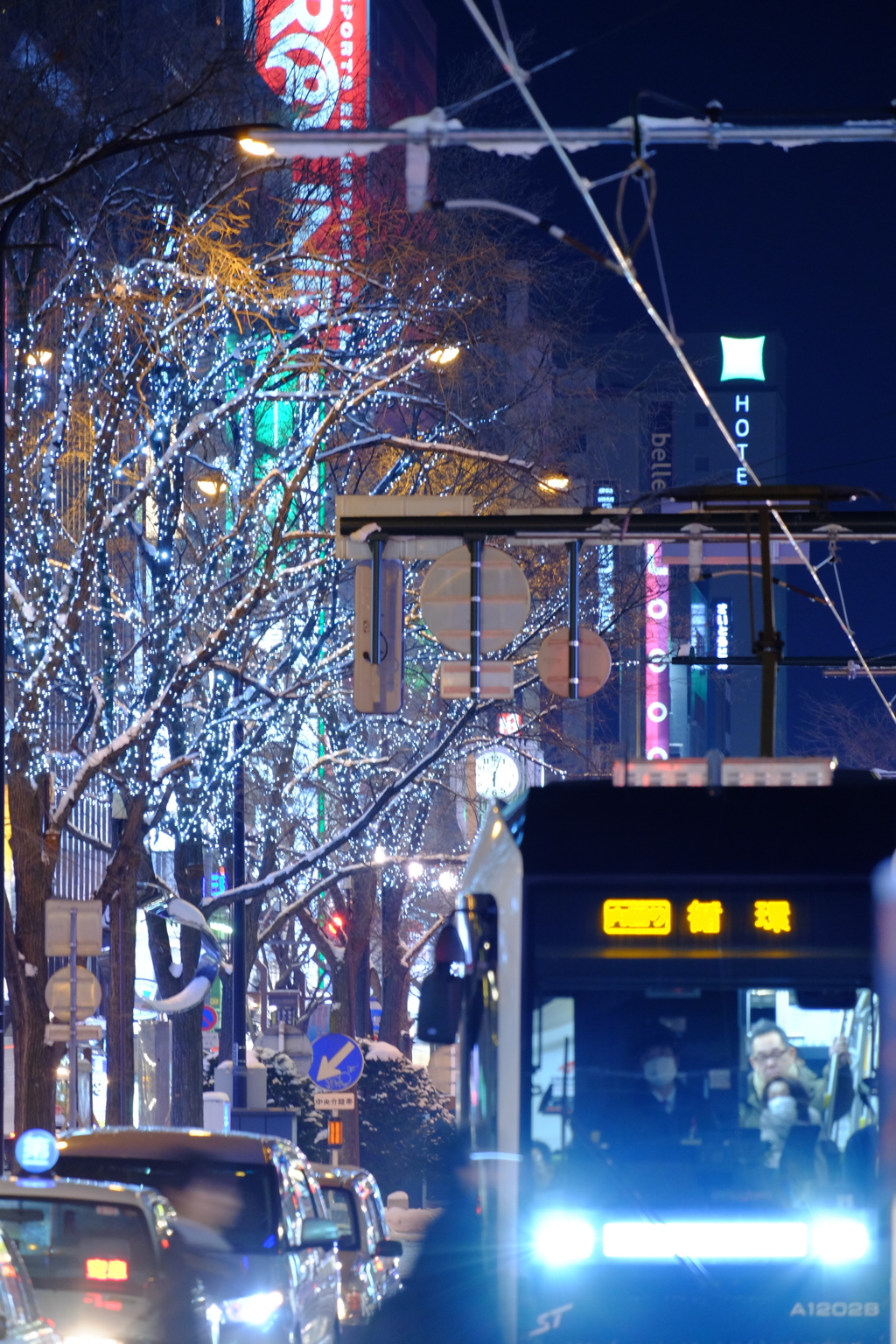 札幌の街中をゆく