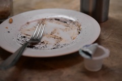 私は食べてない