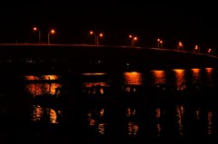 河口湖の夜