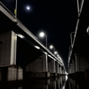 月夜と琵琶湖大橋