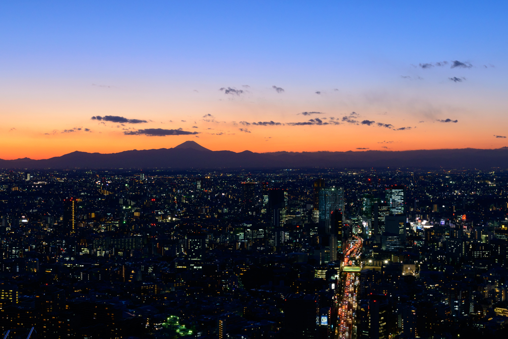 夕暮れ
