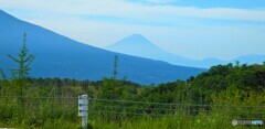 車山肩から富士山を望む