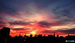 本日の夕焼け