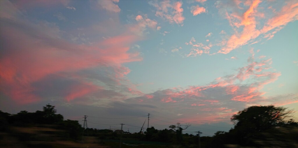 本日の夕焼け
