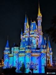 夜のシンデレラ城