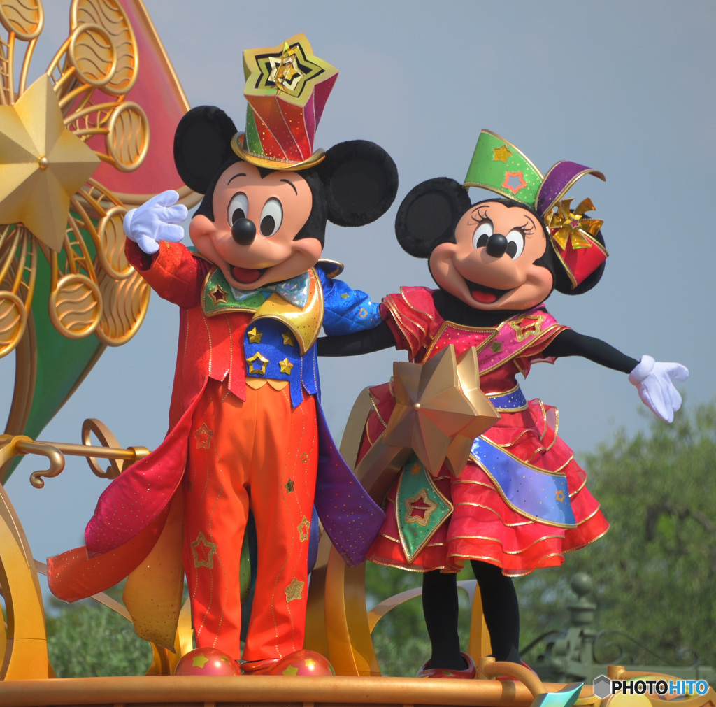 パレードのミッキー＆ミニー