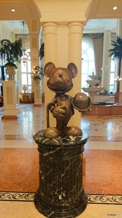 ミッキーのお出迎え