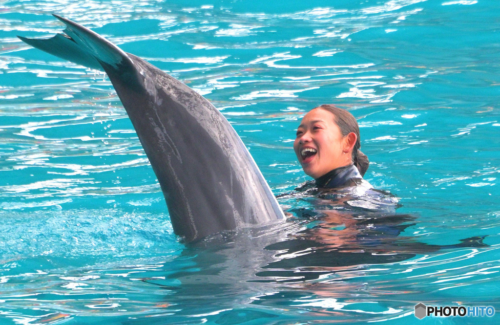 イルカショウのお姉さん