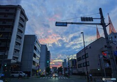 本日の夕焼け