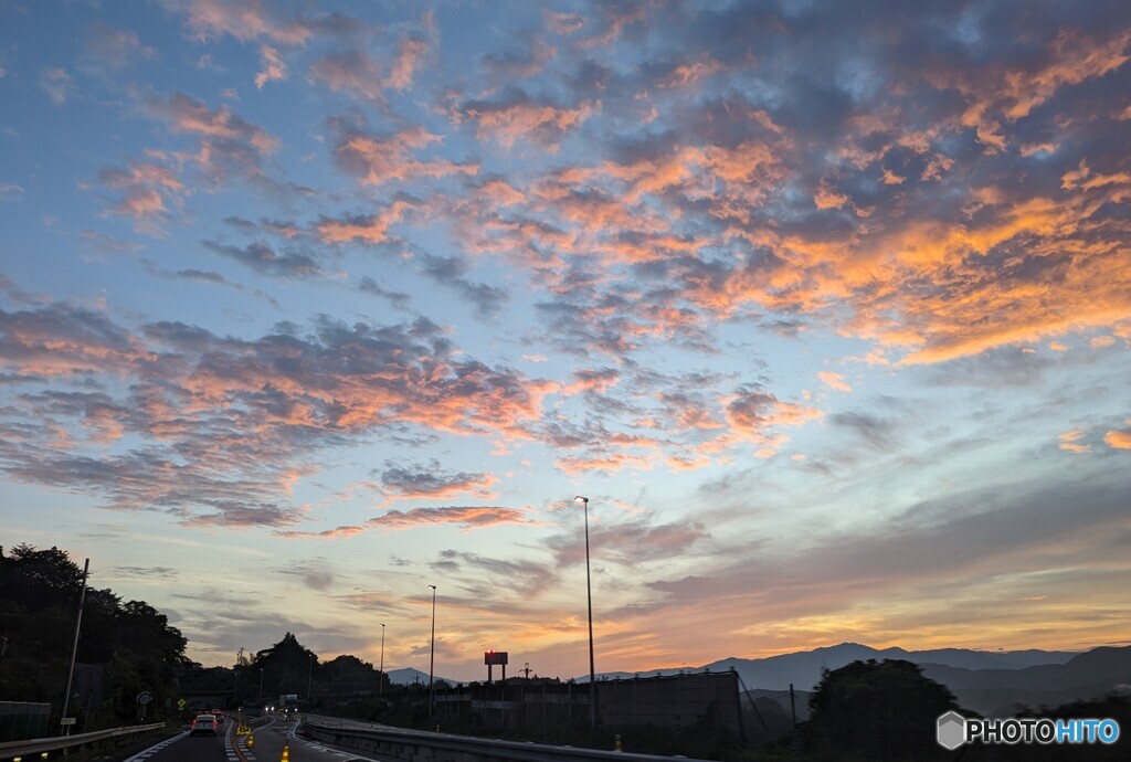 本日の夕焼け