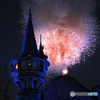 ラプンツェルの塔と花火④