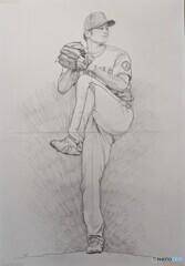 大谷翔平選手を描いてみた