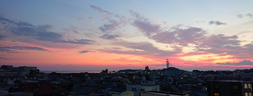 昨日の夕焼け