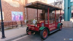 赤いクラシックカー