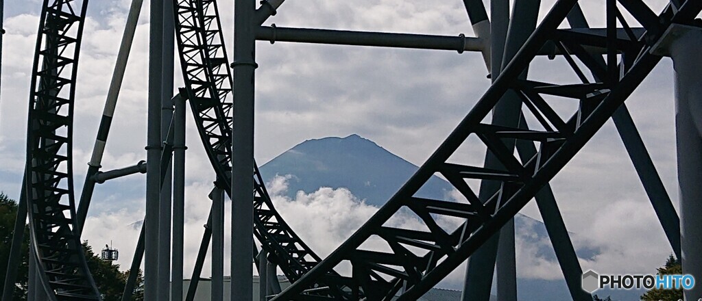 富士急ハイランドからの富士山