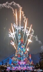 香港ディズニーランドの花火