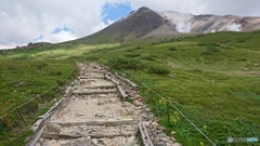 旭岳への遊歩道