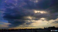 浜松基地の夕暮れ