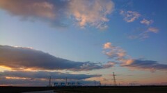 三河の夕焼け