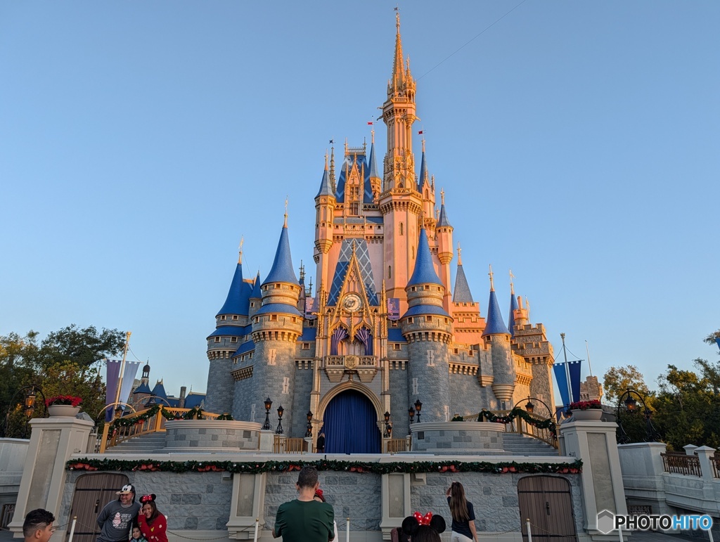 今朝のシンデレラ城