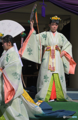 巫女舞の後で②