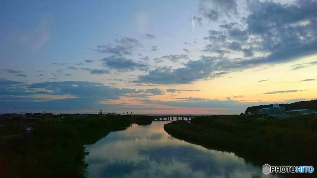 本日の夕焼け