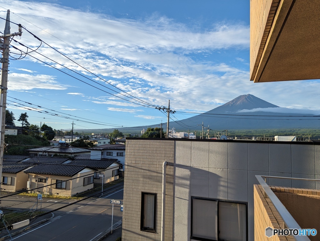 ベランダからの富士山