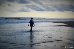 釣り人・・・海へ