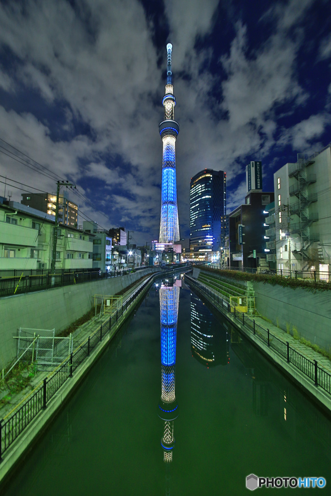 逆さスカイツリー