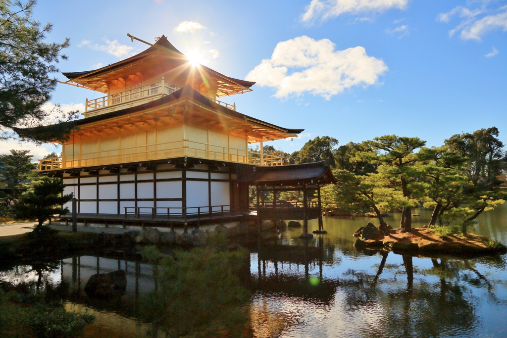 どこから見ても金閣寺。