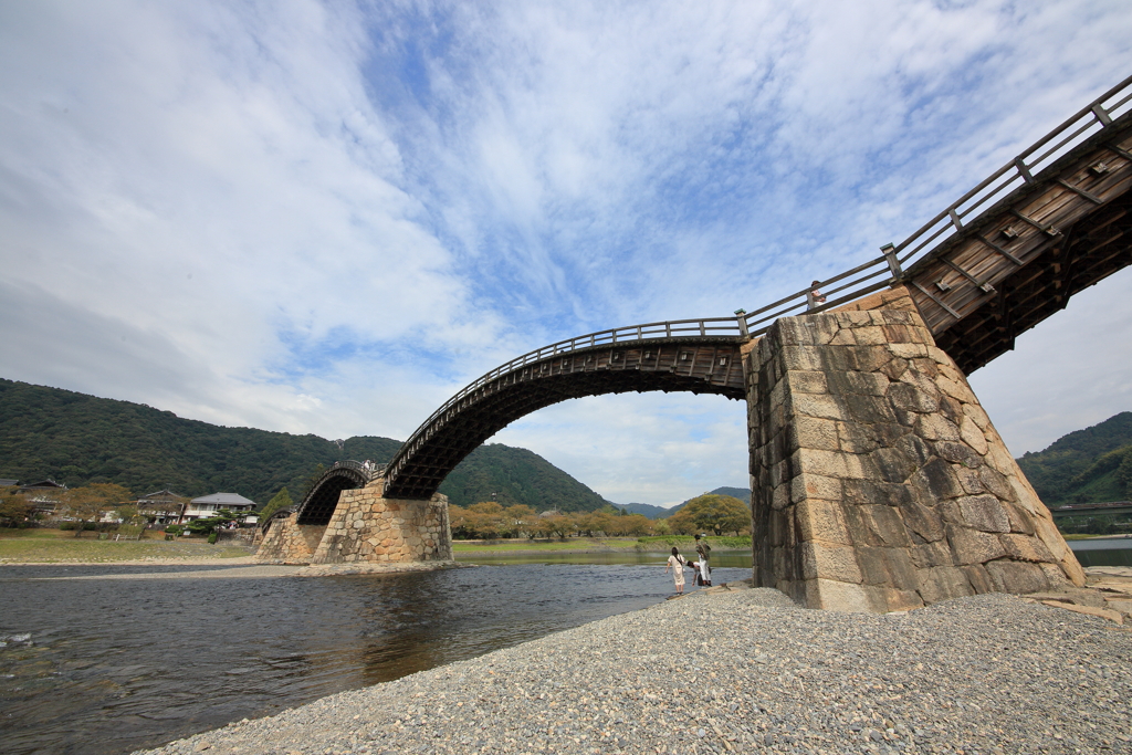 超広角錦帯橋