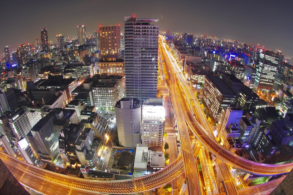 大阪夜景Ⅲ　～西船場ジャンクション～