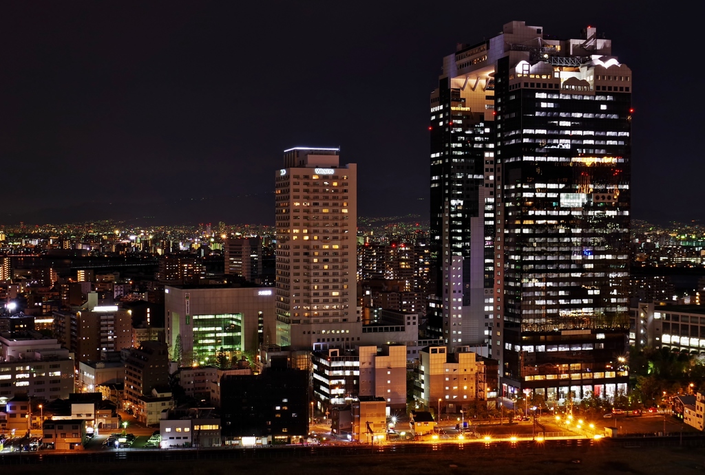 梅田からの夜景　～梅田スカイビル～