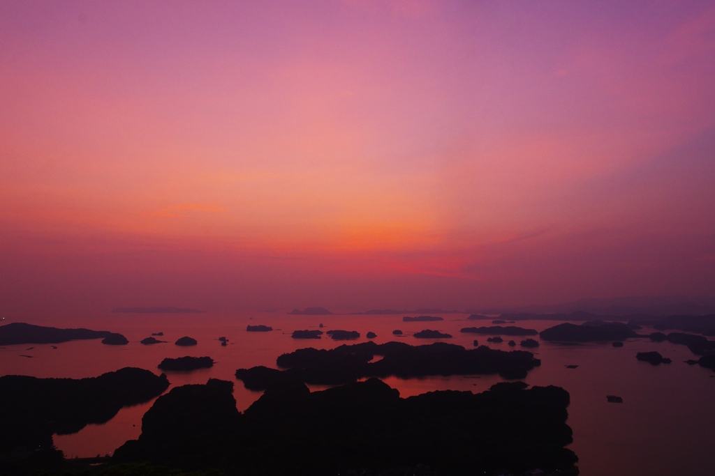 九十九島夕景　～展海峰より～