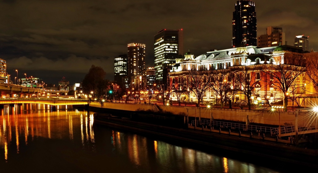通勤夜景　～中央公会堂～