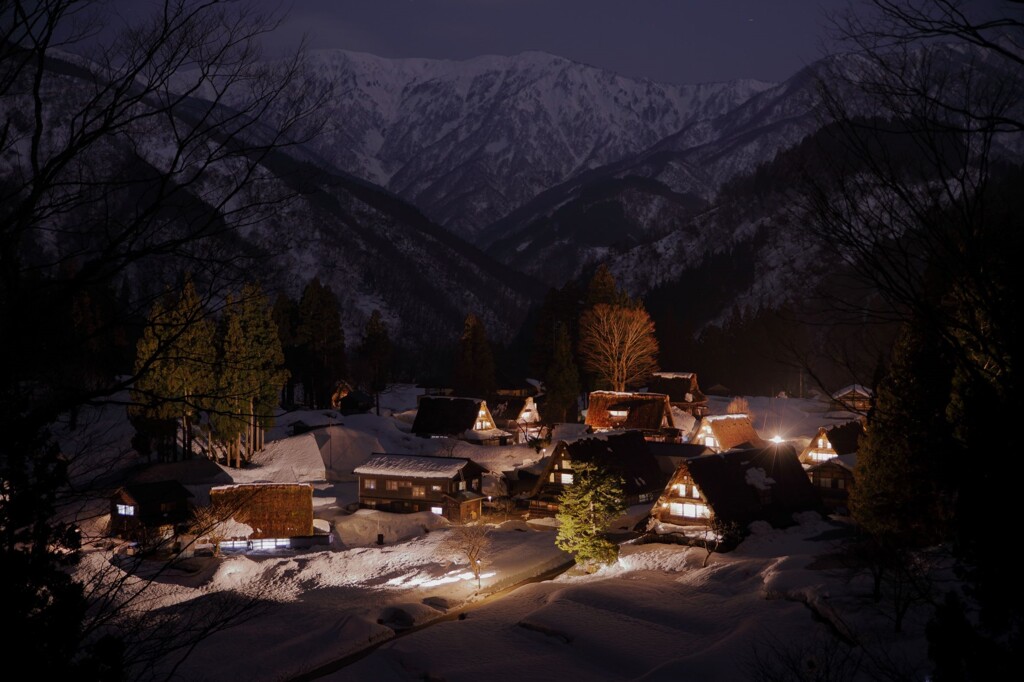 雪里の夜