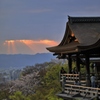 都の夕景