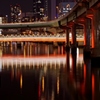 Red Bridge　～通勤夜景、with old lenz4～