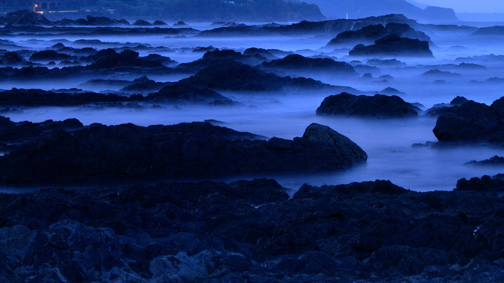 高知の夜景　～海岸線、黒潮町～