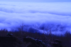 迫りくる雲海