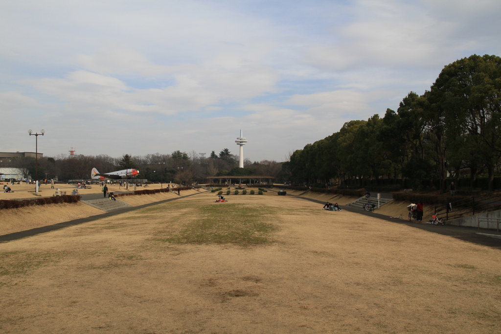 日本初フライト場所