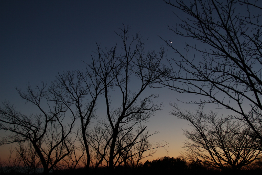 多摩地区の夕景