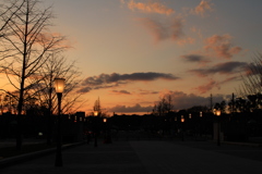 皇居の夕暮れ